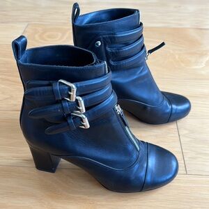 Tabatha Simmons leather buckle boots